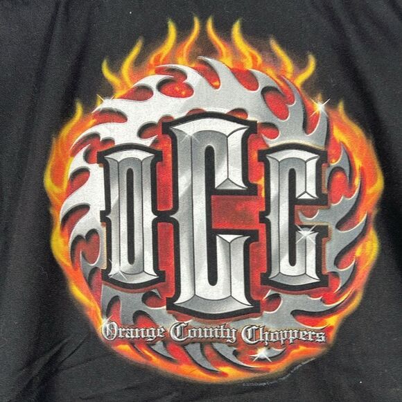 🔥🔥 Vintage 2003 OCC ORANGE COUNTY CHOPPERS Biker Garage Shop Shirt Sz Lg - EUC - Picture 8 of 11